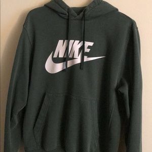 Green NIKE hoodie